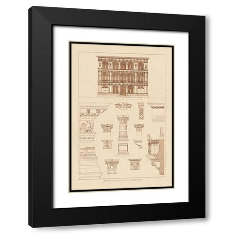 Palazzo Vendramin-Calergi at Venice Black Modern Wood Framed Art Print with Double Matting by Buhlmann, J.