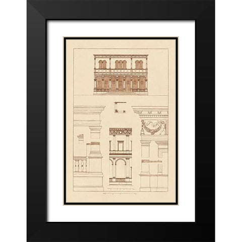 Palazzo del Consiglio at Padua, Villa Farnesia Black Modern Wood Framed Art Print with Double Matting by Buhlmann, J.