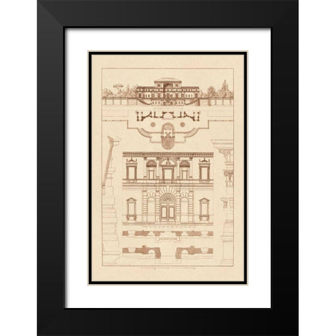 Villa Sacchetti, Villa Papa Giulio at Rome Black Modern Wood Framed Art Print with Double Matting by Buhlmann, J.