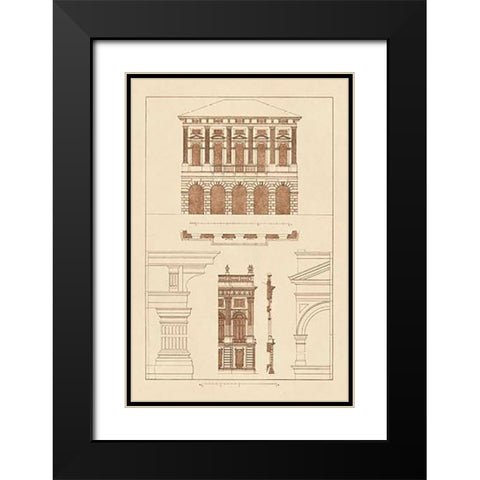 Palazzo Verzi at Verona, Palazzo Madama Black Modern Wood Framed Art Print with Double Matting by Buhlmann, J.