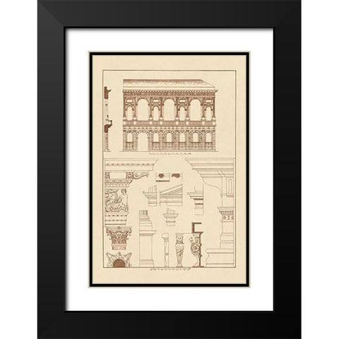 Palazzo Bevilacqua at Verona Black Modern Wood Framed Art Print with Double Matting by Buhlmann, J.