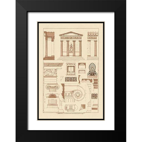 Temple of Nike Apteros at Athens Black Modern Wood Framed Art Print with Double Matting by Buhlmann, J.