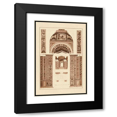 Decoration of the Second Corridor of the Loggie in the Vatican Black Modern Wood Framed Art Print with Double Matting by Buhlmann, J.