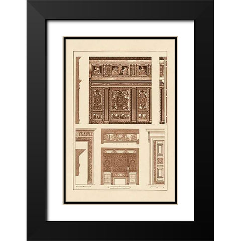 Wall Paintings and Decoration of the Renaissance Black Modern Wood Framed Art Print with Double Matting by Buhlmann, J.