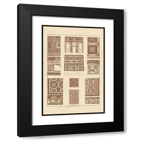Ceilings with Bays Black Modern Wood Framed Art Print with Double Matting by Buhlmann, J.