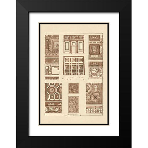 Ceilings with Bays Black Modern Wood Framed Art Print with Double Matting by Buhlmann, J.