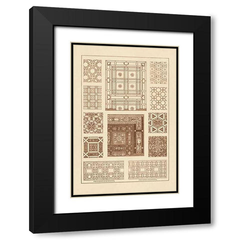 Ceilings with Bays and Mouldings Black Modern Wood Framed Art Print with Double Matting by Buhlmann, J.