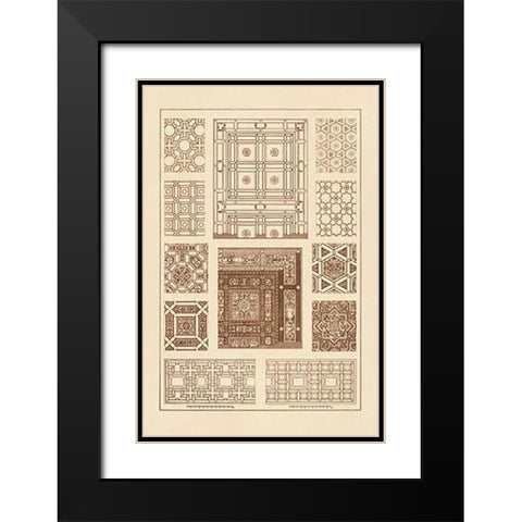 Ceilings with Bays and Mouldings Black Modern Wood Framed Art Print with Double Matting by Buhlmann, J.