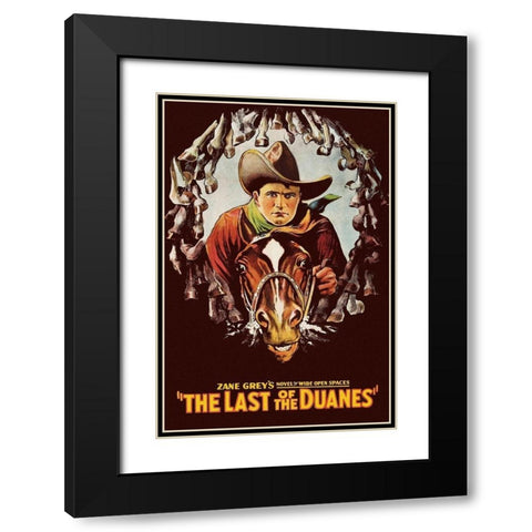 Vintage Westerns: Last of the Duanes Black Modern Wood Framed Art Print with Double Matting by Unknown
