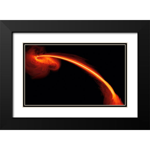 Black Hole Caught Red-handed in a Stellar Homicide Black Modern Wood Framed Art Print with Double Matting by NASA