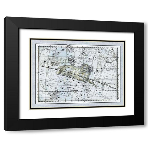 Maps of the Heavens: Aries the Ram Black Modern Wood Framed Art Print with Double Matting by Jamieson, Alexander