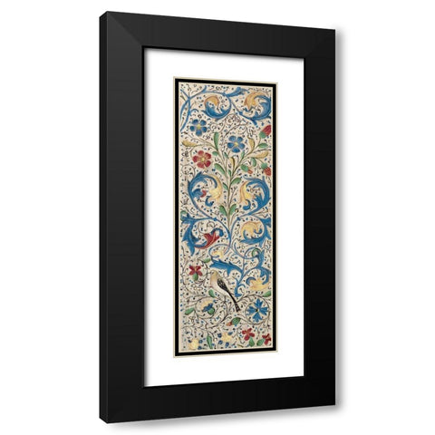 Border Detail - Vertical Panel - Adam and Eve Eating the Forbidden Fruit Black Modern Wood Framed Art Print with Double Matting by Vrelant, Wilem