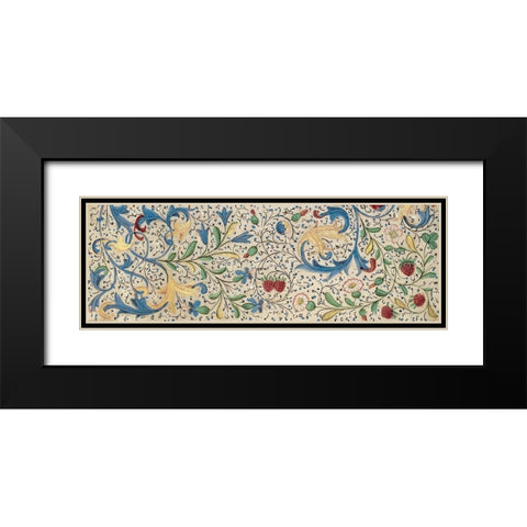 Border Detail - Horizonal Panel - Adam and Eve Eating the Forbidden Fruit Black Modern Wood Framed Art Print with Double Matting by Vrelant, Wilem