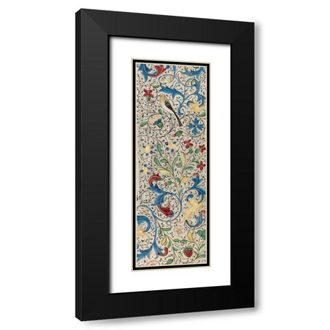 Border Detail - Vertical Panel - Adam and Eve Eating the Forbidden Fruit Black Modern Wood Framed Art Print with Double Matting by Vrelant, Wilem