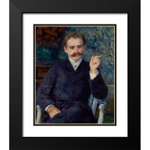 Albert Cahen dAnvers Black Modern Wood Framed Art Print with Double Matting by Renoir, Pierre-Auguste