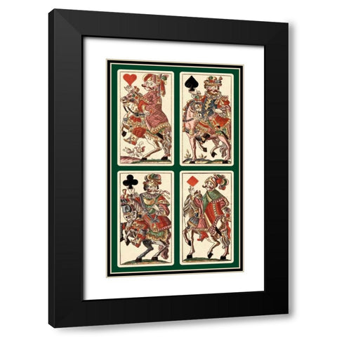 Knights - Bauern Hochzeit Deck Black Modern Wood Framed Art Print with Double Matting by Gobl, Andreas Benedictus