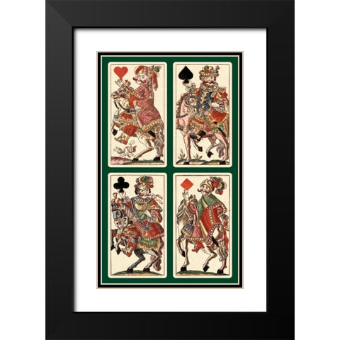 Knights - Bauern Hochzeit Deck Black Modern Wood Framed Art Print with Double Matting by Gobl, Andreas Benedictus