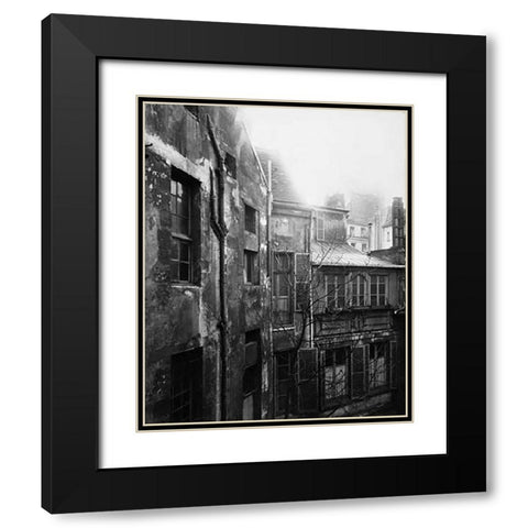 Paris, 1922 - Cour de Rohan Black Modern Wood Framed Art Print with Double Matting by Atget, Eugene