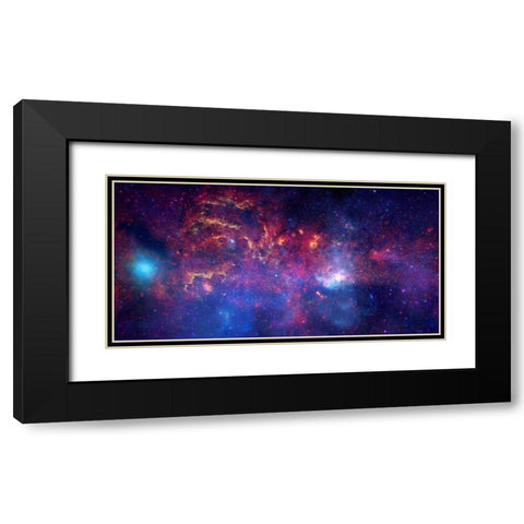 NASAs Great Observatories Examine the Galactic Center Region Black Modern Wood Framed Art Print with Double Matting by NASA