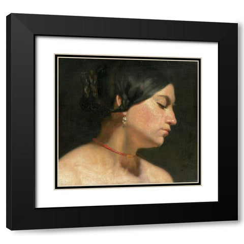 Maria Magdalena, 1854 Black Modern Wood Framed Art Print with Double Matting by Alma-Tadema, Sir Lawrence