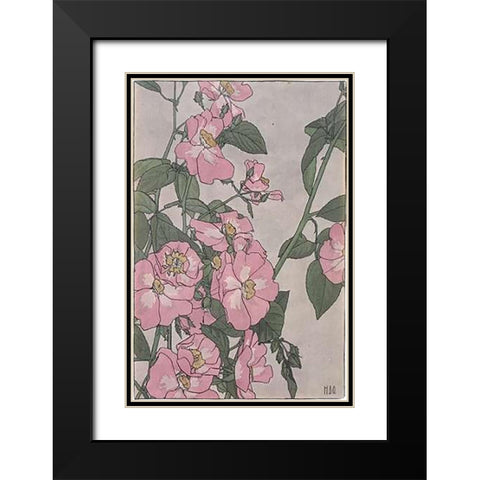 Prairie Rose Black Modern Wood Framed Art Print with Double Matting by Overbeck, Hannah Borger