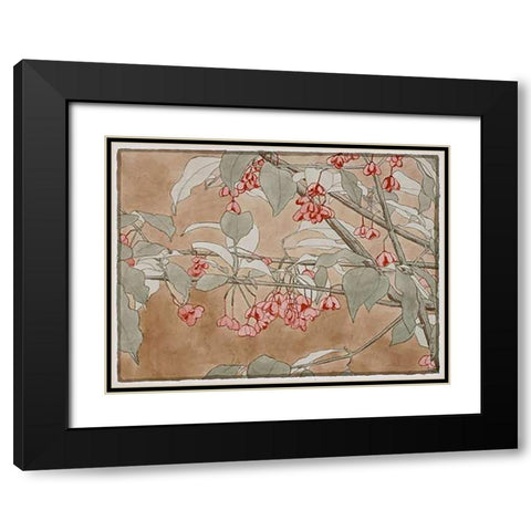 Burning Bush Black Modern Wood Framed Art Print with Double Matting by Overbeck, Hannah Borger