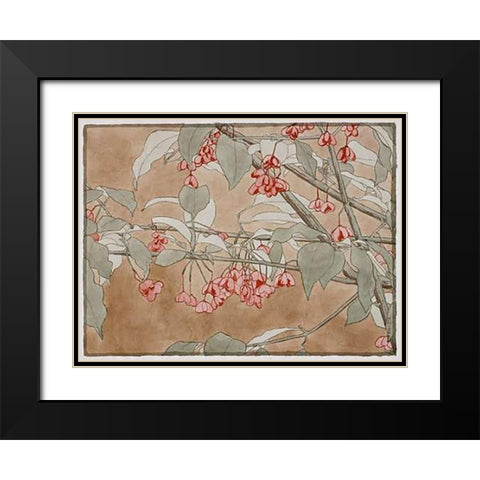 Burning Bush Black Modern Wood Framed Art Print with Double Matting by Overbeck, Hannah Borger