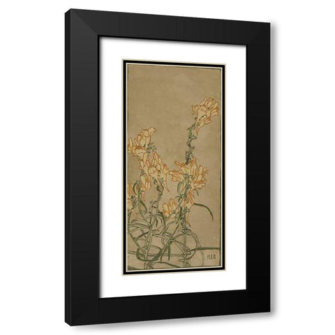 Butter and Eggs Black Modern Wood Framed Art Print with Double Matting by Overbeck, Hannah Borger