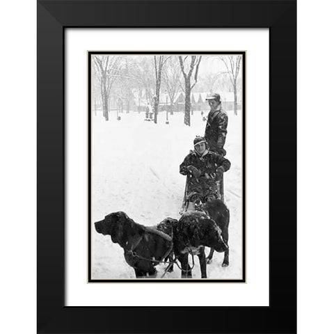 Snow Carnival, New Hampshire, Lancaster, 1936 Black Modern Wood Framed Art Print with Double Matting by Rothstein, Arthur