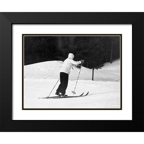 Winter Sports - Hanover, New Hampshire, 1936 Black Modern Wood Framed Art Print with Double Matting by Rothstein, Arthur