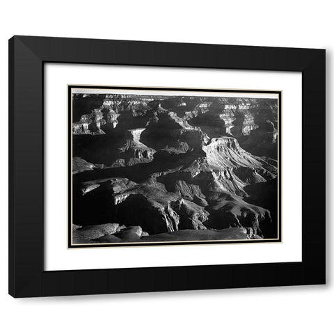 Grand Canyon National Park, Arizona, 1941 Black Modern Wood Framed Art Print with Double Matting by Adams, Ansel