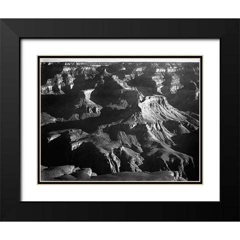 Grand Canyon National Park, Arizona, 1941 Black Modern Wood Framed Art Print with Double Matting by Adams, Ansel