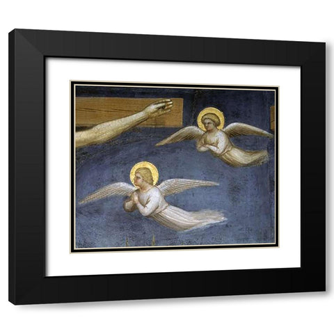 Crucifixion (Detail) Black Modern Wood Framed Art Print with Double Matting by De Menabuoi, Giusto