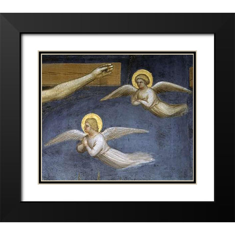 Crucifixion (Detail) Black Modern Wood Framed Art Print with Double Matting by De Menabuoi, Giusto