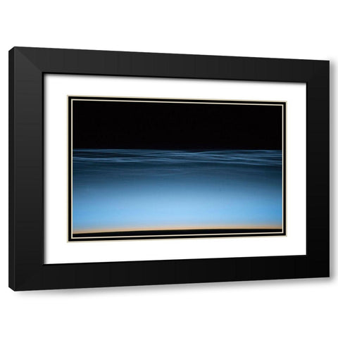 Noctilucent Clouds Over Earth Black Modern Wood Framed Art Print with Double Matting by Williams, Jeff