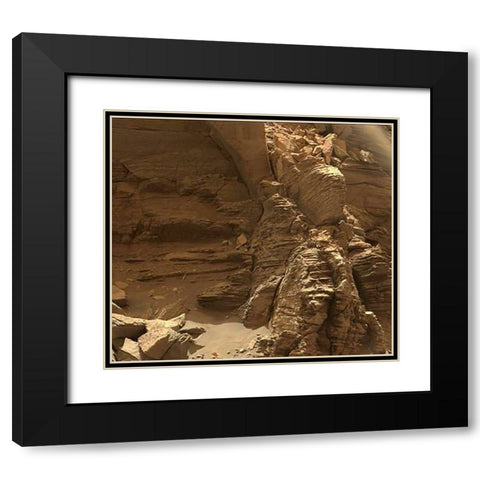 Mars Rover Farewell to Murray Buttes Image 4 Black Modern Wood Framed Art Print with Double Matting by Curiosity