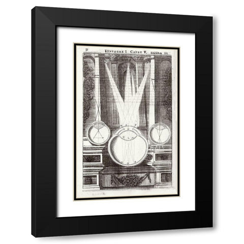 Anatomy of Vision - Oculus artificialis teledioptricus, vol. 1, p. 32 Black Modern Wood Framed Art Print with Double Matting by Zahn, Johann