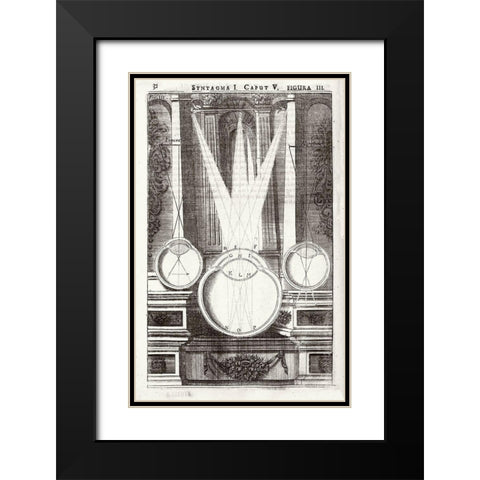 Anatomy of Vision - Oculus artificialis teledioptricus, vol. 1, p. 32 Black Modern Wood Framed Art Print with Double Matting by Zahn, Johann