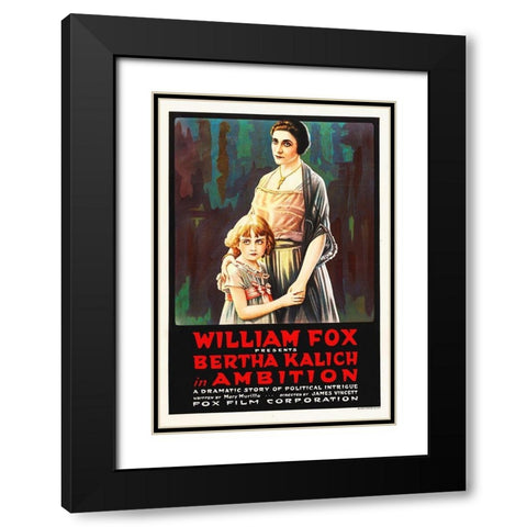 Ambition, 1916 Black Modern Wood Framed Art Print with Double Matting by Hollywood Photo Archive