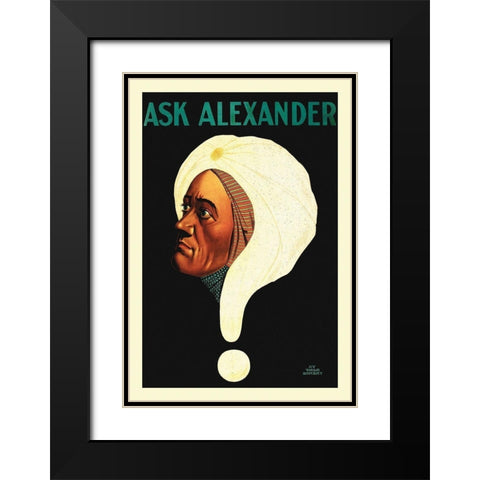 Ask Black Modern Wood Framed Art Print with Double Matting by Hollywood Photo Archive
