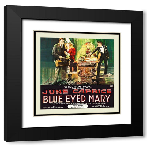 Blue Eyed Mary 3 Black Modern Wood Framed Art Print with Double Matting by Hollywood Photo Archive