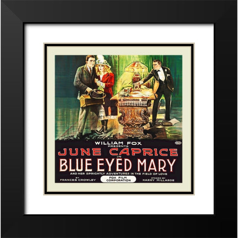 Blue Eyed Mary 3 Black Modern Wood Framed Art Print with Double Matting by Hollywood Photo Archive