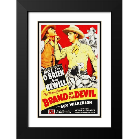 Brand of the Devil Black Modern Wood Framed Art Print with Double Matting by Hollywood Photo Archive