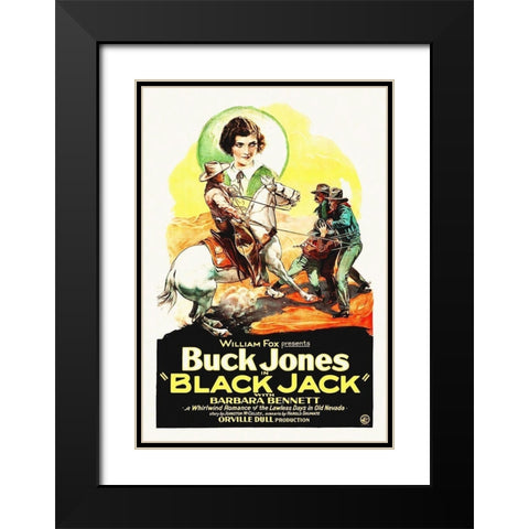 Buck Jones, Black Jack Black Modern Wood Framed Art Print with Double Matting by Hollywood Photo Archive