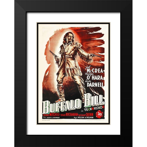 Buffalo Bill, 1949 Black Modern Wood Framed Art Print with Double Matting by Hollywood Photo Archive