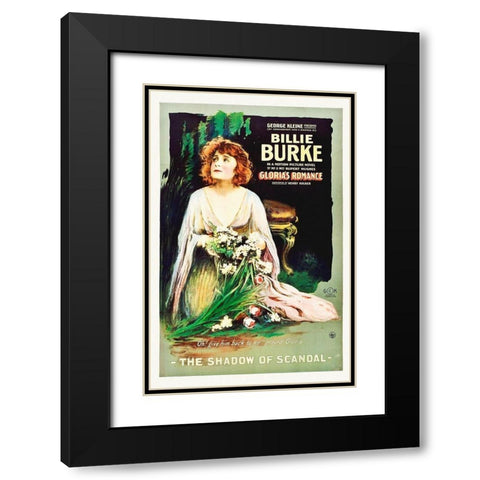 Burke, Billie, The Shadow of Scandal,  1916 Black Modern Wood Framed Art Print with Double Matting by Hollywood Photo Archive