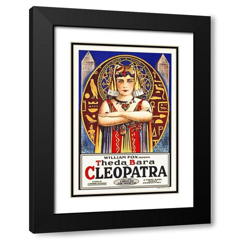 Cleopatra, 1917 Black Modern Wood Framed Art Print with Double Matting by Hollywood Photo Archive