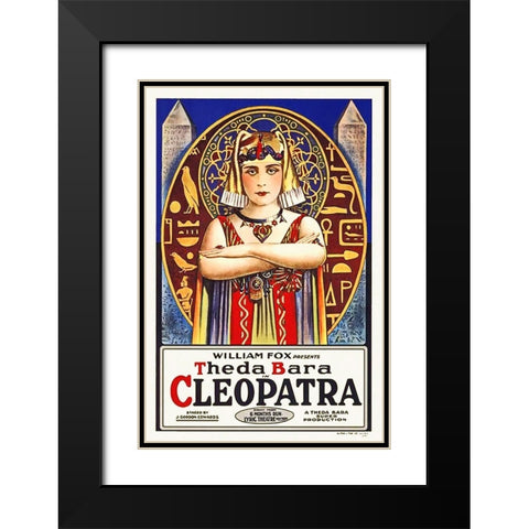 Cleopatra, 1917 Black Modern Wood Framed Art Print with Double Matting by Hollywood Photo Archive