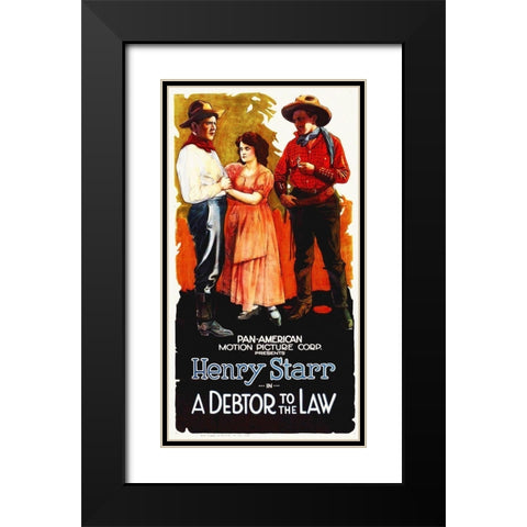 Debtor To The Law Black Modern Wood Framed Art Print with Double Matting by Hollywood Photo Archive