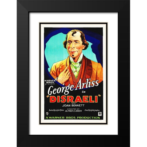 Disraeli, 1929 Black Modern Wood Framed Art Print with Double Matting by Hollywood Photo Archive